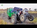 Power of Eicher 242 Tractor 100 Bags 50 Quintal Loade trolley Pulling easily