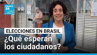 Informe desde Río de Janeiro: qué esperan los ciudadanos de la reñida elección en Brasil