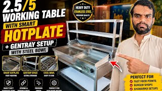 Smart Hotplate Working Table With Gentray | Custom Restaurant Setup in Pakistan | #fryer