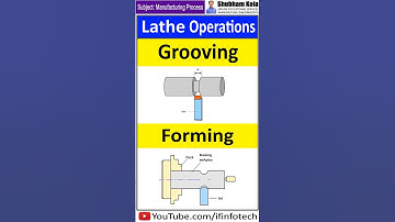 Lathe Machine Grooving and Forming Operation #shorts