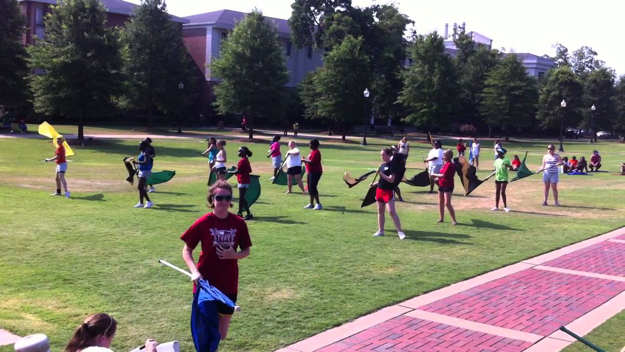 Rolling In The Deep- Troy Summer Camp 2011 Color Guard Camp - YouTube