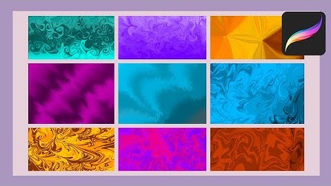 9 Beautiful wallpaper created in iPad | Procreate Tutorial | Fluid Art #33