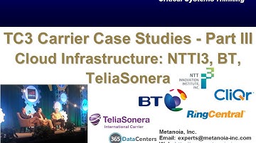 TC3 Carrier Case Studies - Part 3: Cloud Infrastructure (NTT I3(USA, Japan), TeliaSonera (Finland...