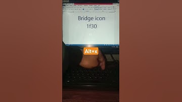 Bridge 🌉 icon in ms word #short #shorts