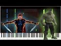 Thor Ragnarok/Led Zeppelin - Immigrant Song | Piano Tutorial/Cover (Synthesia)