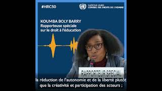 HRC50 | Le droit à l'éducation