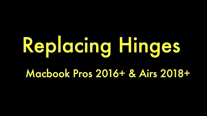 Replacing / Repairing Soft Weak Hinges on 2016 - 2020 MacBook Pro & 2018 -  2020 MacBook Air