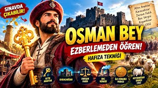 Osman Bey Dönemi Hafıza Tekniğiyle! | KPSS-TYT Tarih