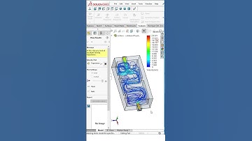 CFD Rectangular Cold Plate #cadmonkeys #shortsfeed #shorts #solidworks #subscribe #flow #usa #us