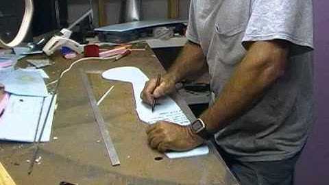 Building a Foam P-40 Warhawk rc airplane - time lapse part 1