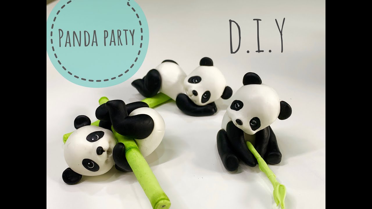 EASY CLAY MODELING, PANDA BEAR TUTORIAL, Patricia Santoro