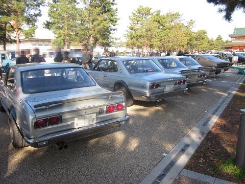 京都ヴィンテージカーフェスティバルｉｎ平安神宮　日産車　ハコスカ　ケンメリ フェアレディZ