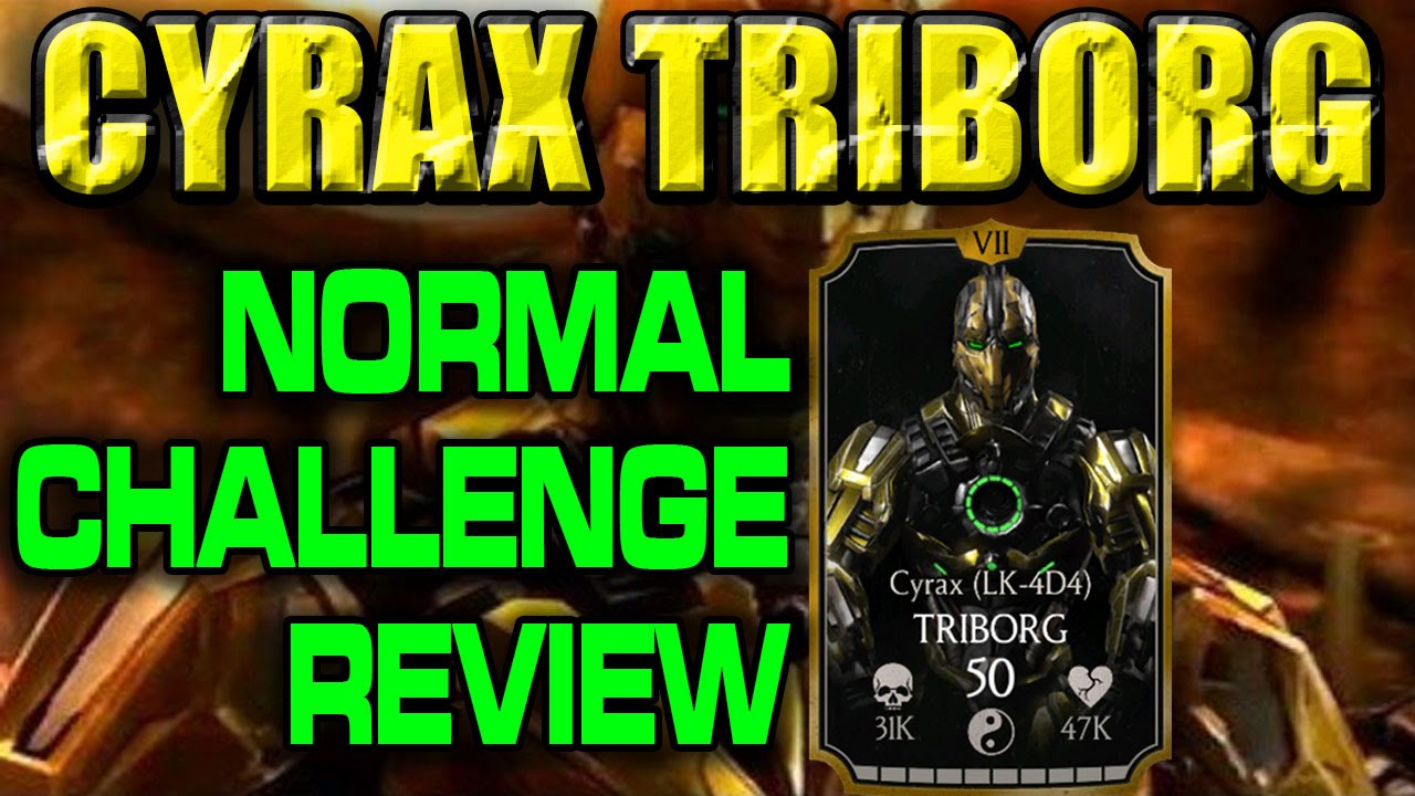 CYRAX TRIBORG CHALLENGE in MKX Mobile (Normal) review.