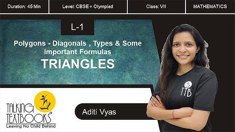 L-1 Introduction | Triangles Class 7 | Aditi Vyas | TTB