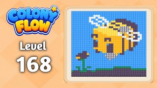 Colony Flow level 168 walkthrough solution gameplay 
