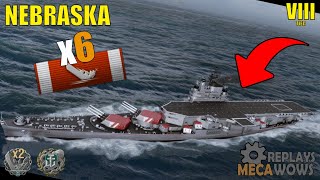 AIRCRAFT CARRIER?? Nebraska 6 Kills & 128k Damage | World of Warships Gameplay