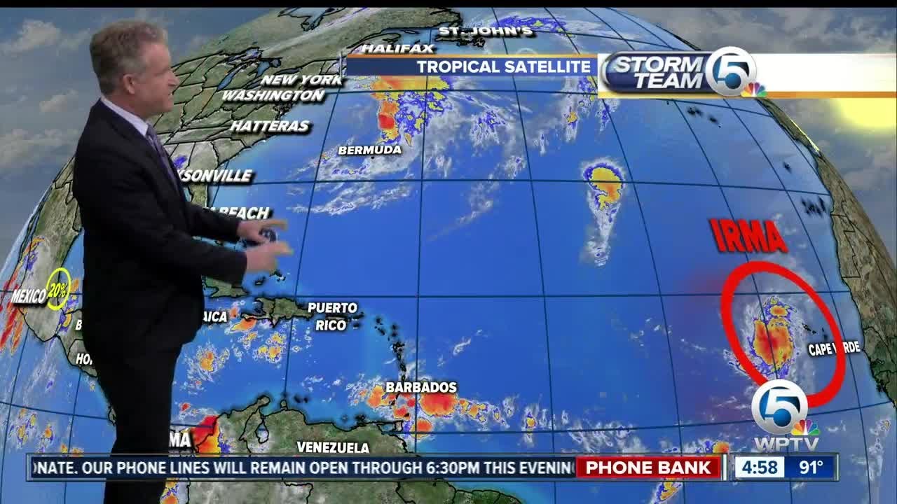 Tropical Storm Irma forms in Atlantic Ocean - YouTube