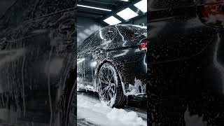 Ultimate Car Detailing Transformation 😱 Dirty to Glossy Finish! #shorts #car #carwash#BMW M5