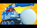Truck videos for kids -  The DEMOLITION CRANE - Super Truck in Car City !