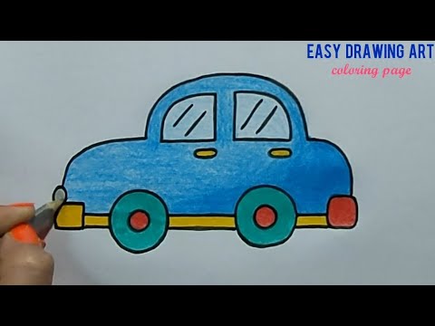 how to draw car for kids