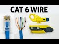 CAT 6 Wire - Ethernet Cable - Using Kleins Best Tool Yet For RJ45 Pass Thru Data Plugs - DIY