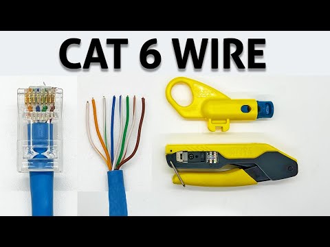 CAT 6 Wire - Ethernet Cable - Using Kleins Best Tool Yet For RJ45 Pass Thru Data Plugs - DIY