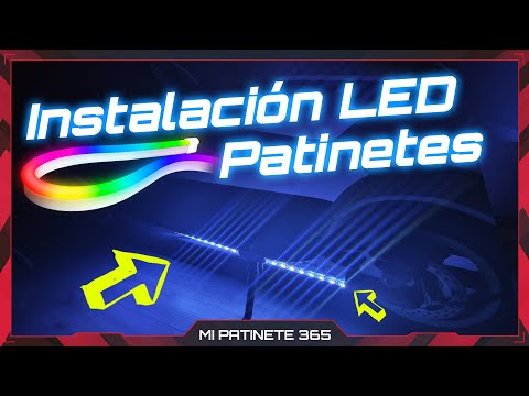 🛠 Tiras LED RGB en Patinete Eléctrico 🛴 conectadas a la batería 🔋