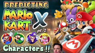 Predicting Mario Kart X!! Part 2: Characters