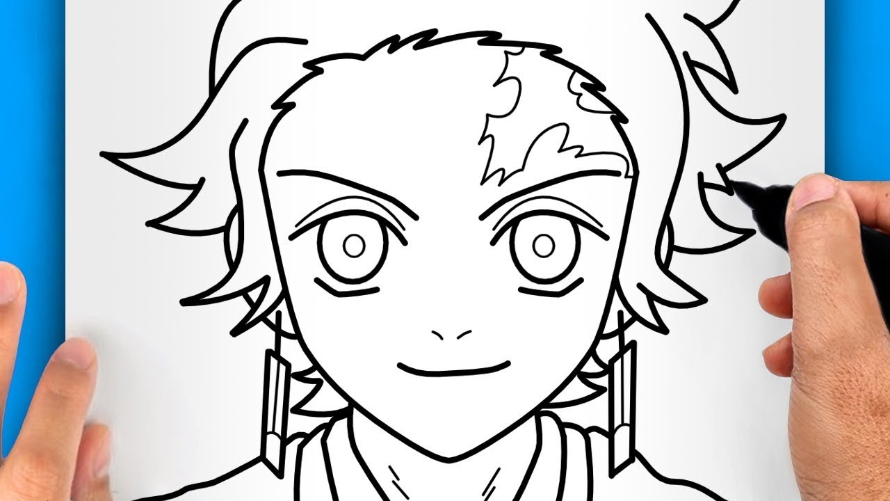 HOW TO DRAW TANJIRO (EASY TANJIRO DRAWING)