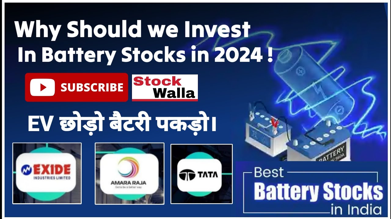 Invest In lithium battery Stocks | EVs Battery Stocks to Invest in 2024 | StockWalla