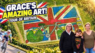 Grace’s Amazing Art! 🎨 Her Tour of Britain Design Recreated on a Huge Scale!