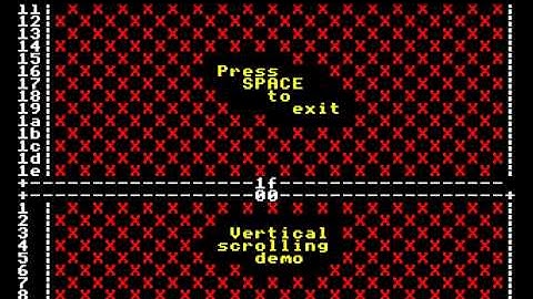 MODE 1 Scrolling Demo