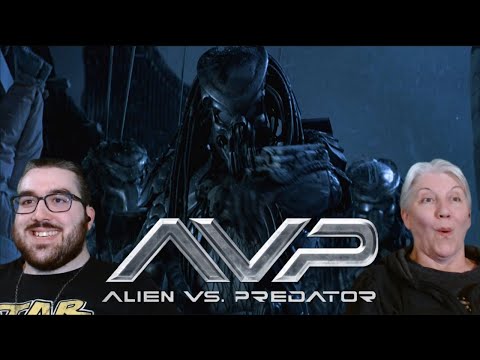 My Mom Watches ALIEN VS PREDATOR (2004) | Movie Reaction | First Time Watching