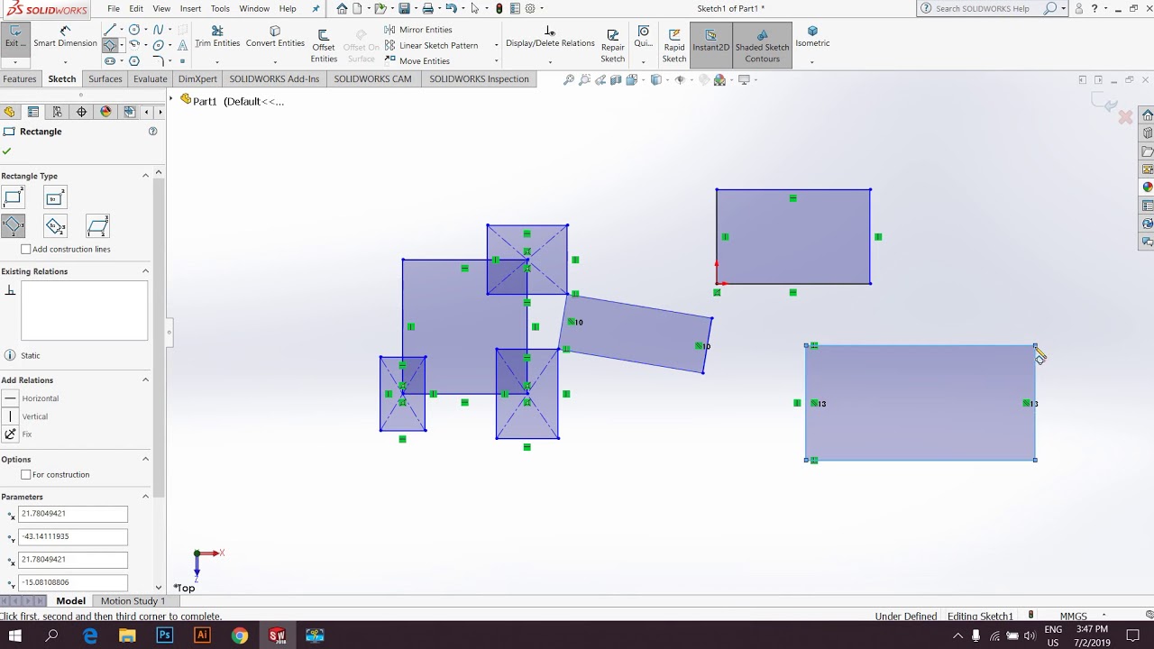 solidworks sketch tool basic part 1 (Myanmar) - YouTube