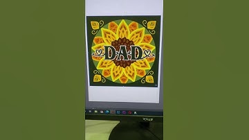 Sunflower Colored Paper Cut Shadow Box For Dad #Shorts