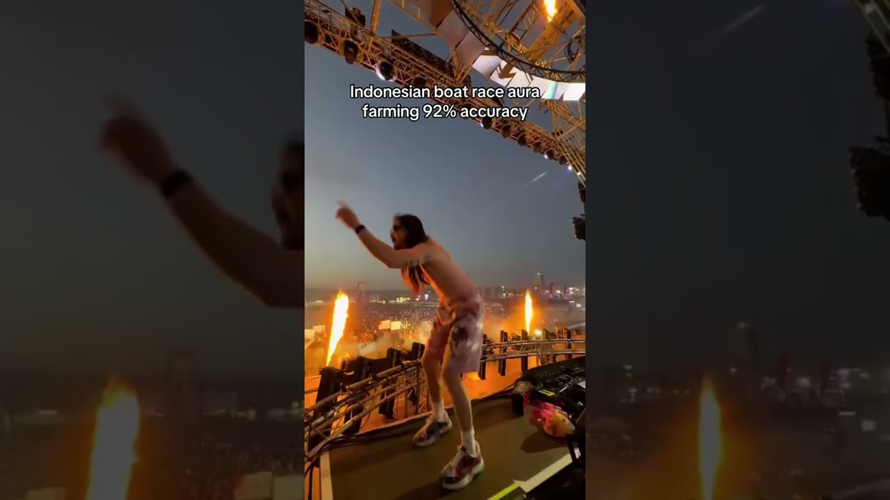 Sleduj Steve Aoki does AURA FARMING boat Dance🛶🛶 #boatkid #aurafarming #indonesia #mellymike #aura na YouTube