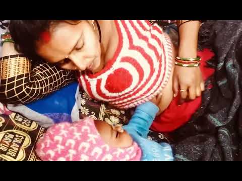 Breastfeeeding tutorial Indian mom breastfeeding her baby with Indian breast milk