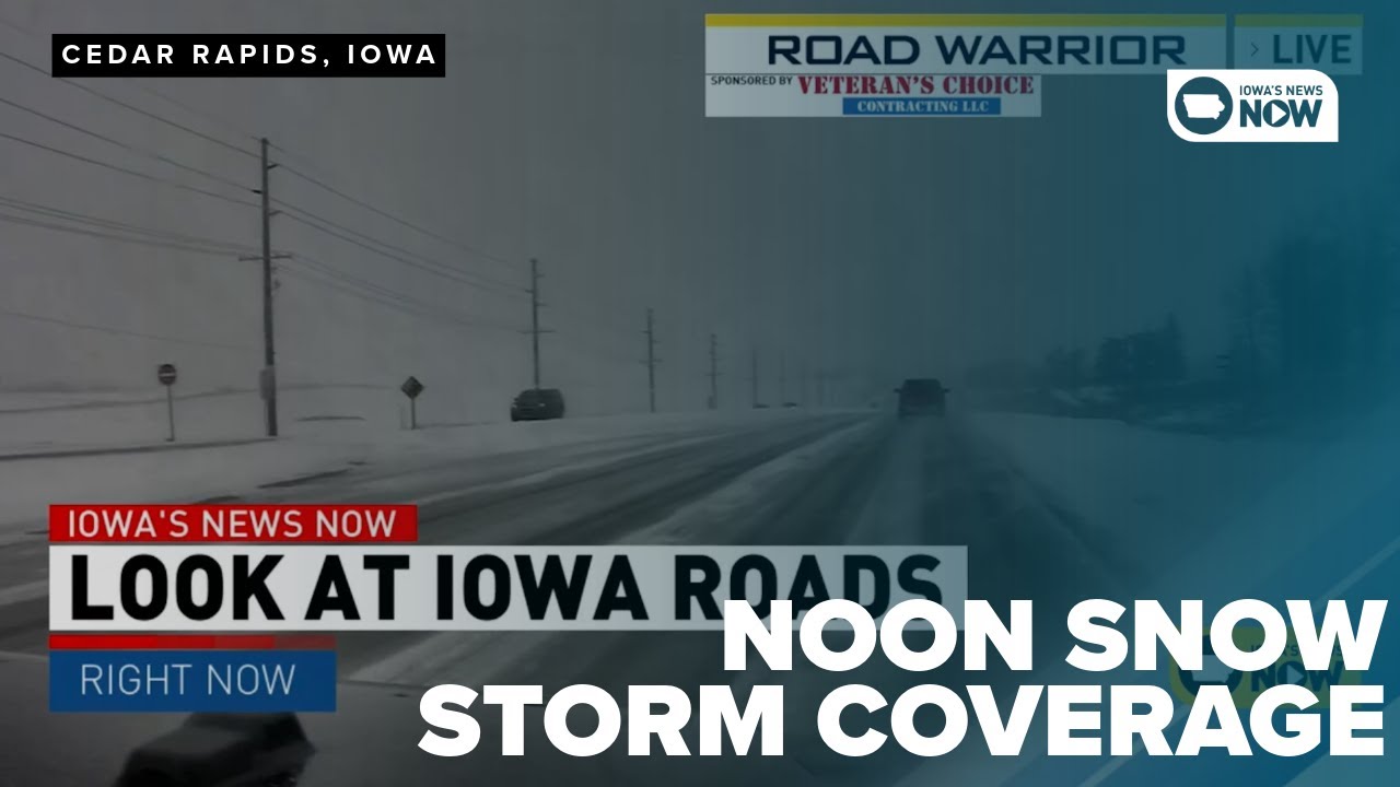 Snow storm hits Eastern Iowa: Noon newscast on Feb. 12, 2025