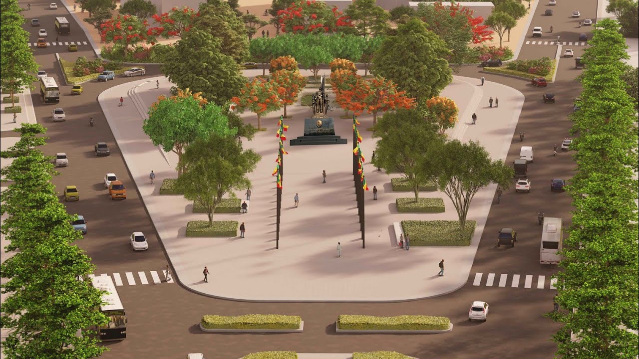 Rénovation de la place Marthys à Cotonou