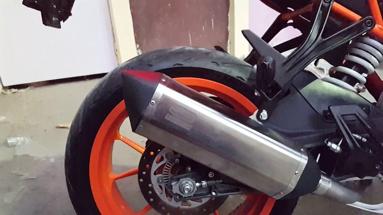 KTM RC 390 after removing DB killer from Greasehouse Grunt exhaust