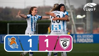 Resumen de la Real Sociedad vs Madrid CFF | Jornada 15 | Liga F