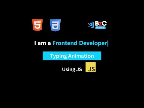 Mind-Blowing Typing Animation Tutorial in JavaScript | Using Typed.js
