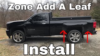 Silverado 1.5 inch Rear lift | Zone Add A Leaf Installation