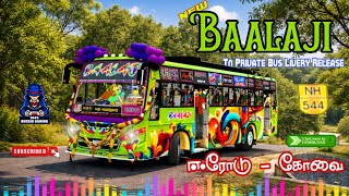 🎀🤩😍 NEW BS-6 BAALAJI ( BBS) BUS MOD &amp; LIVERY RELEASE DOWNLOAD NOW 🥳🎀#bussimulatorindonesia 