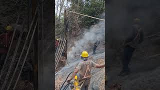 drilling machine rockfall working at goa site