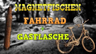 🧲MAGNETANGELN🧲 GASFLASCHE!? | ERSTES FAHRRAD GEFUNDEN! | Magnetfischen - Angeln - Magnet fishing 🧲