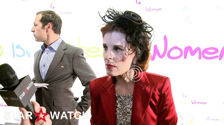 Katharine Kramer red carpet interview at BraveHear...