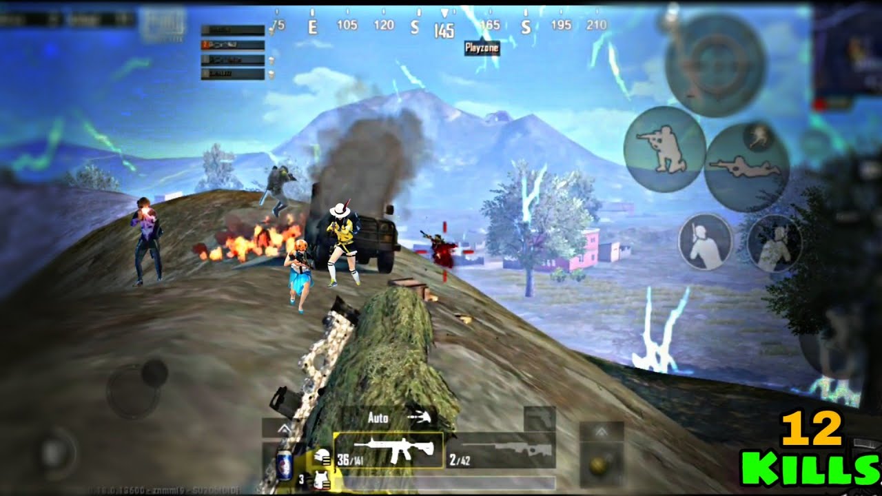 What you think can be a clutch in this situation 1 vs 4 || PUBG Mobile ...