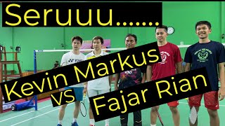 Mens Double Badminton Indonesia || Kevin Markus VS Fajar Rian