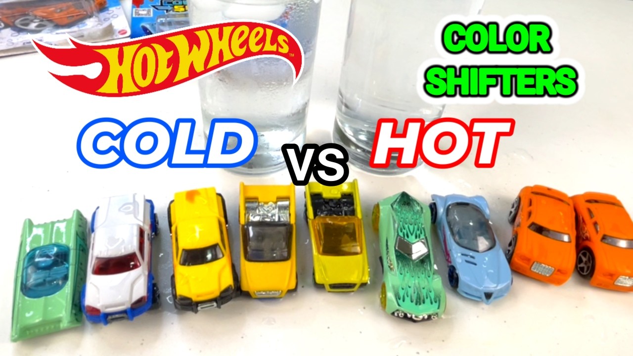 HOT WHEEL COLOR SHIFTERS X6: 🔥💦 Opening 6 NEW - YouTube